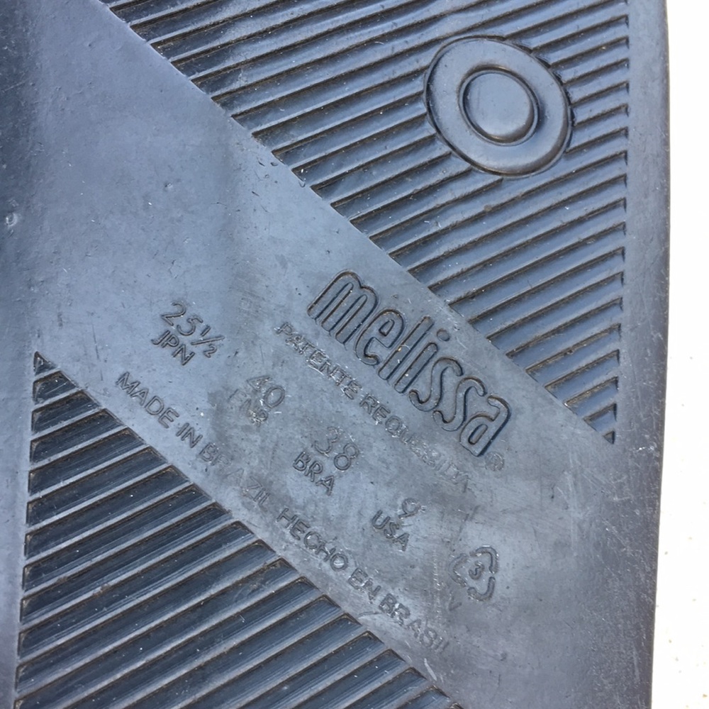 Melissa MLSA slip on sandals black size 9 - Picture 5 of 5